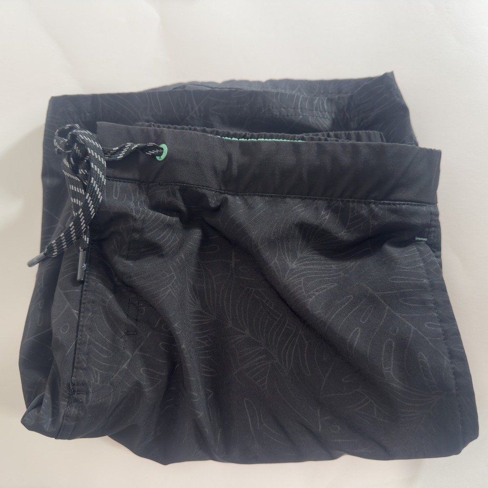 ZeroXposur Mens Large Black Cargo Swim Trunks Board Shorts Lined Stretch